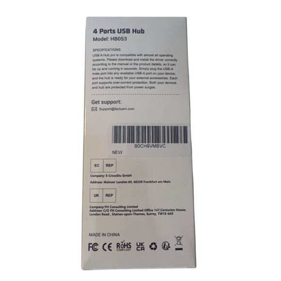 4 Ports USB Hub HB053 Aluminum Compact Design For PC/Laptop - Picture 2 of 2